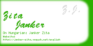 zita janker business card